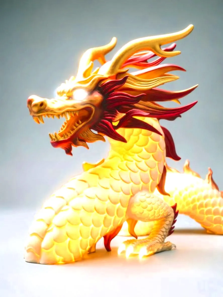 金龙献瑞主题灯光艺术装置